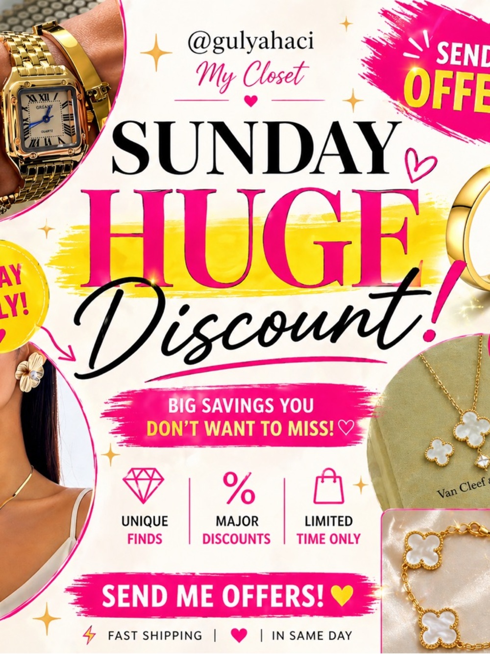 🌸Sunday Huge Discount! 

Send Offers!!!!